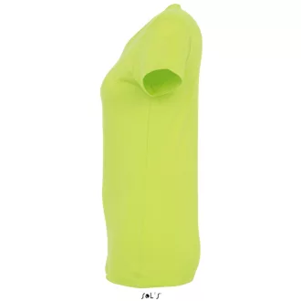   Női IMPERIAL környakú rövid ujjú pamut póló, SOL'S SO11502, Apple Green-2XL