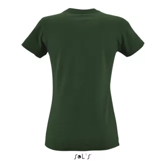   Női IMPERIAL környakú rövid ujjú pamut póló, SOL'S SO11502, Bottle Green-S