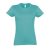Női IMPERIAL környakú rövid ujjú pamut póló, SOL'S SO11502, Caribbean Blue-XL