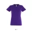 Női IMPERIAL környakú rövid ujjú pamut póló, SOL'S SO11502, Dark Purple-L