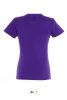 Női IMPERIAL környakú rövid ujjú pamut póló, SOL'S SO11502, Dark Purple-L