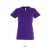 Női IMPERIAL környakú rövid ujjú pamut póló, SOL'S SO11502, Dark Purple-M