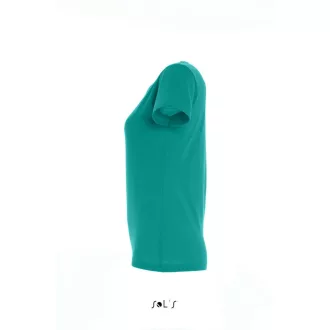  Női IMPERIAL környakú rövid ujjú pamut póló, SOL'S SO11502, Emerald-S