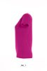 Női IMPERIAL környakú rövid ujjú pamut póló, SOL'S SO11502, Fuchsia-S