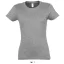 Női IMPERIAL környakú rövid ujjú póló, SOL'S SO11502, Grey Melange-L