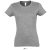 Női IMPERIAL környakú rövid ujjú póló, SOL'S SO11502, Grey Melange-XL