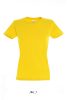 Női IMPERIAL környakú rövid ujjú pamut póló, SOL'S SO11502, Gold-2XL