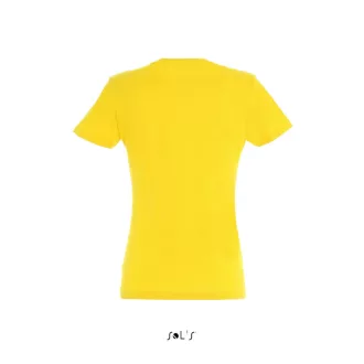   Női IMPERIAL környakú rövid ujjú pamut póló, SOL'S SO11502, Gold-2XL