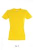 Női IMPERIAL környakú rövid ujjú pamut póló, SOL'S SO11502, Gold-3XL