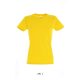 Női IMPERIAL környakú rövid ujjú pamut póló, SOL'S SO11502, Gold-3XL