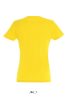 Női IMPERIAL környakú rövid ujjú pamut póló, SOL'S SO11502, Gold-3XL