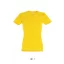 Női IMPERIAL környakú rövid ujjú pamut póló, SOL'S SO11502, Gold-M