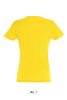 Női IMPERIAL környakú rövid ujjú pamut póló, SOL'S SO11502, Gold-XL