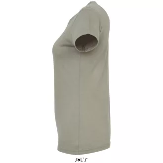   Női IMPERIAL környakú rövid ujjú pamut póló, SOL'S SO11502, Khaki-2XL