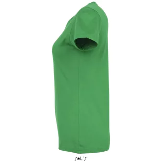   Női IMPERIAL környakú rövid ujjú pamut póló, SOL'S SO11502, Kelly Green-2XL