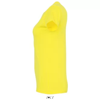  Női IMPERIAL környakú rövid ujjú pamut póló, SOL'S SO11502, Lemon-2XL