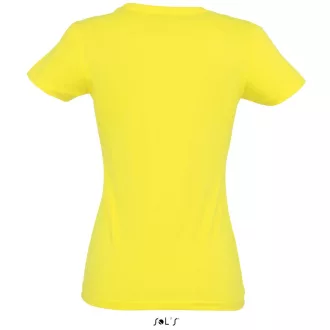   Női IMPERIAL környakú rövid ujjú pamut póló, SOL'S SO11502, Lemon-2XL