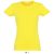Női IMPERIAL környakú rövid ujjú pamut póló, SOL'S SO11502, Lemon-XL