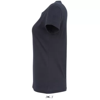   Női IMPERIAL környakú rövid ujjú pamut póló, SOL'S SO11502, Navy-2XL