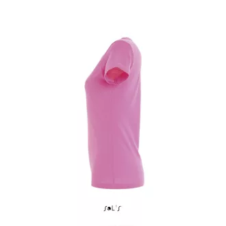   Női IMPERIAL környakú rövid ujjú pamut póló, SOL'S SO11502, Orchid Pink-2XL