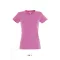 Női IMPERIAL környakú rövid ujjú pamut póló, SOL'S SO11502, Orchid Pink-S