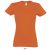 Női IMPERIAL környakú rövid ujjú pamut póló, SOL'S SO11502, Orange-2XL
