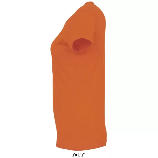 Női IMPERIAL környakú rövid ujjú pamut póló, SOL'S SO11502, Orange-L