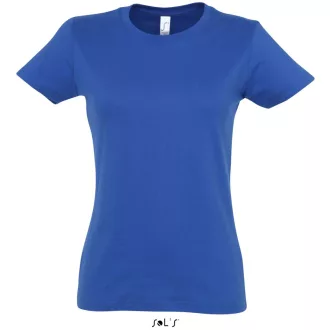   Női IMPERIAL környakú rövid ujjú pamut póló, SOL'S SO11502, Royal Blue-2XL