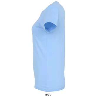   Női IMPERIAL környakú rövid ujjú pamut póló, SOL'S SO11502, Sky Blue-2XL