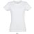 Női IMPERIAL környakú rövid ujjú pamut póló, SOL'S SO11502, White-2XL
