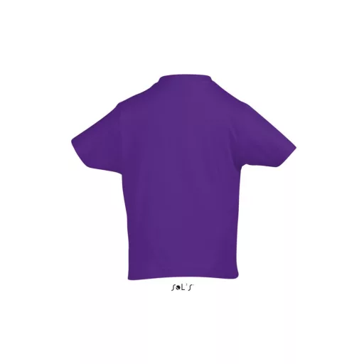 Gyerek IMPERIAL KIDS környakas rövid ujjú pamut póló, SOL'S SO11770, Dark Purple-8A