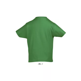   Gyerek IMPERIAL KIDS környakas rövid ujjú pamut póló, SOL'S SO11770, Kelly Green-2A