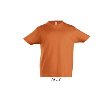 Gyerek IMPERIAL KIDS környakas rövid ujjú pamut póló, SOL'S SO11770, Orange-10A