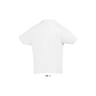   Gyerek IMPERIAL KIDS környakas rövid ujjú pamut póló, SOL'S SO11770, White-10A