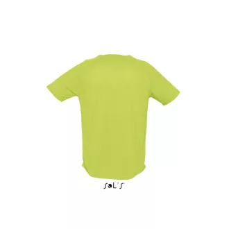   Férfi raglános, rövid ujjú sport póló, SOL'S SO11939, Apple Green-2XL