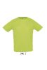 Férfi raglános, rövid ujjú sport póló, SOL'S SO11939, Apple Green-XS