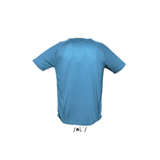   Férfi raglános, rövid ujjú sport póló, SOL'S SO11939, Aqua-XS