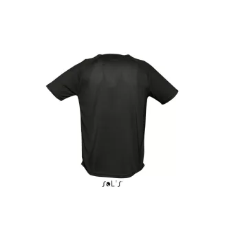   Férfi raglános, rövid ujjú sport póló, SOL'S SO11939, Black-2XL