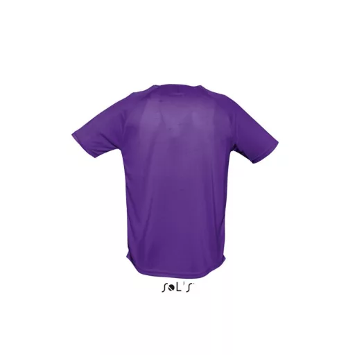Férfi raglános, rövid ujjú sport póló, SOL'S SO11939, Dark Purple-M