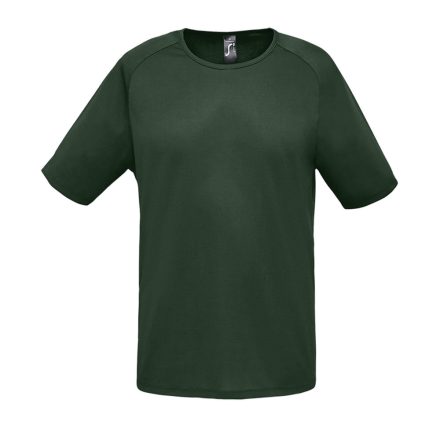 Férfi raglános, rövid ujjú sport póló, SOL'S SO11939, Forest Green-XL