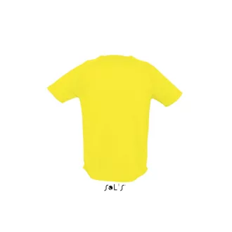   Férfi raglános, rövid ujjú sport póló, SOL'S SO11939, Lemon-2XL