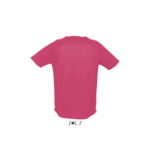 Férfi raglános, rövid ujjú sport póló, SOL'S SO11939, Neon Coral-XS