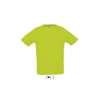   Férfi raglános, rövid ujjú sport póló, SOL'S SO11939, Neon Green-XS