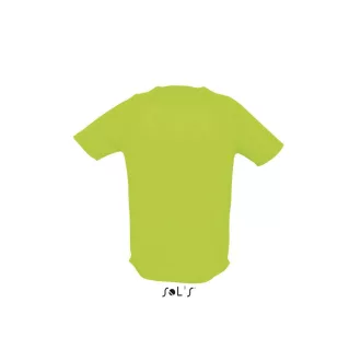   Férfi raglános, rövid ujjú sport póló, SOL'S SO11939, Neon Green-XS