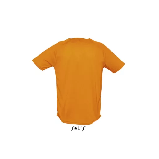 Férfi raglános, rövid ujjú sport póló, SOL'S SO11939, Neon Orange-XL