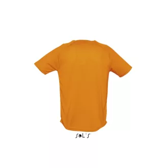   Férfi raglános, rövid ujjú sport póló, SOL'S SO11939, Neon Orange-XS