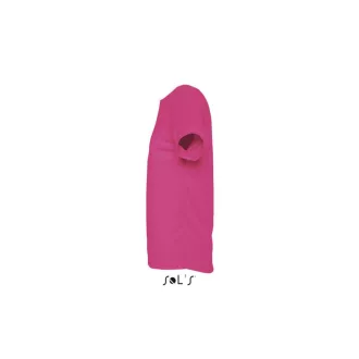   Férfi raglános, rövid ujjú sport póló, SOL'S SO11939, Neon Pink 2-XS