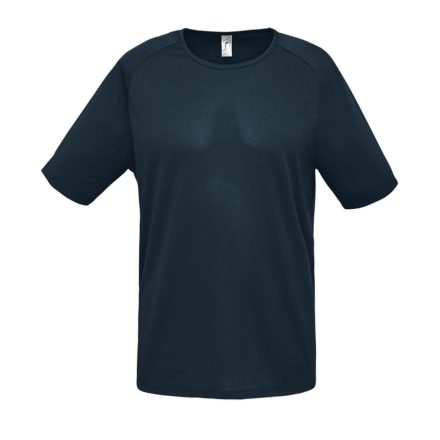 Férfi raglános, rövid ujjú sport póló, SOL'S SO11939, Petroleum Blue-XL