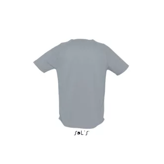   Férfi raglános, rövid ujjú sport póló, SOL'S SO11939, Pure Grey-XS