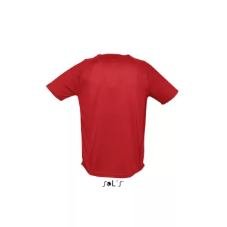   Férfi raglános, rövid ujjú sport póló, SOL'S SO11939, Red-2XL
